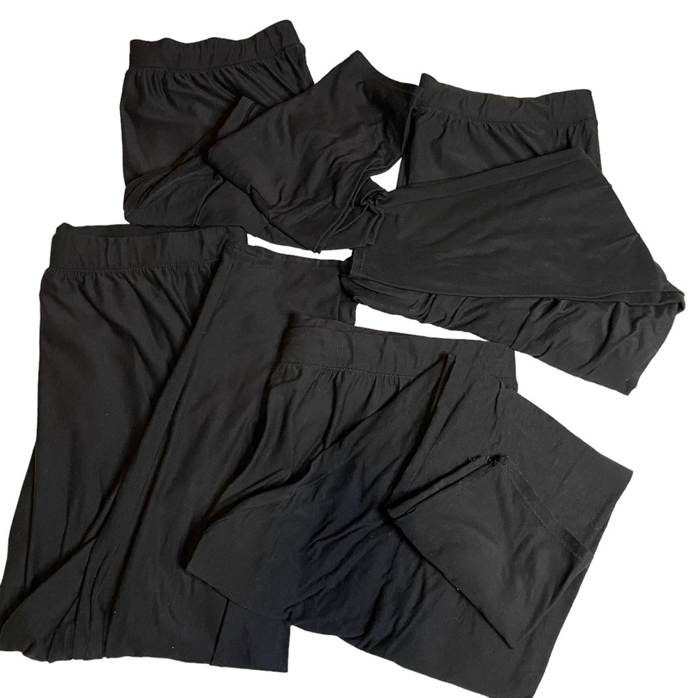 4 pairs of Maurices black ultra soft high rise leggings in plus size 2.